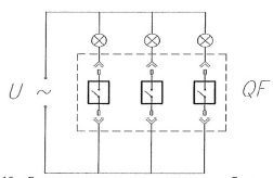 Рисунок 19-Электрическая схема измерения глубины вхождения подвижных контактов в неподвижные.