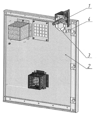 Рисунок 25 - Устройство блокировки двери отсека присоединений.