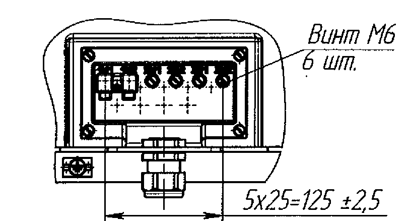Рис. А.4 - Клеммник трансформатора тока ТОЛ-СВЭЛ-35 IIIМ - 3.1 (3.2) с тремя вторичными обмотками