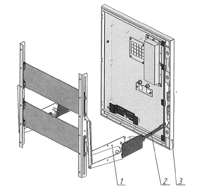 Рисунок 23 - Устройство блокировки двери выдвижного элемента.