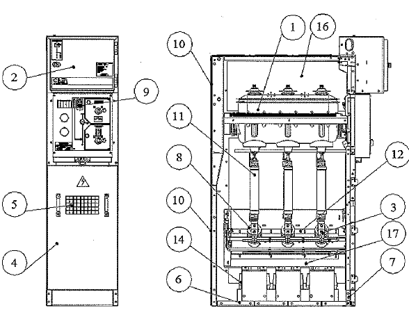 Рисунок 4 - Отходящая линия с трансформаторами тока ( схема 07)